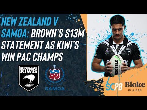 Pacific Championships: Brown's $13m statement as New Zealand beat Samoa