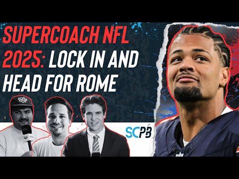 SC Playbook: Supercoach NFL, lock in and head for Rome ft 10th overall